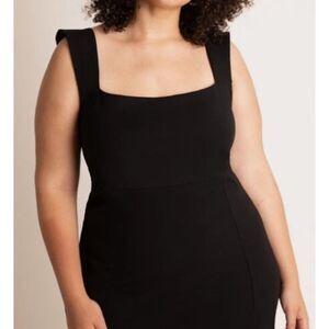 Eloquii Square Neck LBD, Size 22, Black